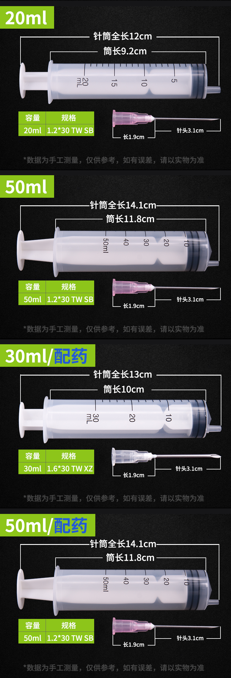 1ml注射器尺寸